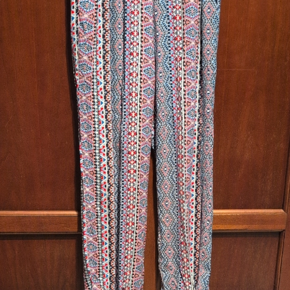 Patterned Geometric Pattern Women's Pants - image 3